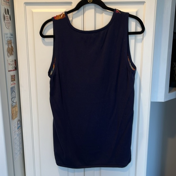 Chicos Paisley Tank Top. Size 2=12/14 - Picture 3 of 5